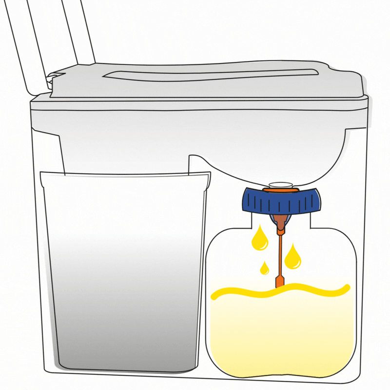 Urinometer Illustration Funktionsweise